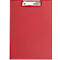 Porte-bloc Maul MAULpoly, A4, poche intérieure, boucle de stylo, largeur de serrage 8 mm, à suspendre, L 320 x l 228 x H 13 mm, carton/polypropylène, recyclable, rouge