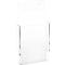 Porte-brochures mural - acrylique - l. 120 x P 30 x H 220 mm - pour format 1/3 A4 - transparent