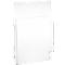 Porte-brochures mural - acrylique - l. 215 x P 30 x H 305 mm - pour format A4 - transparent