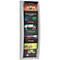 Porte-brochures mural Paperflow Quickfit, 5 cases au format A5, L 228 x P 95 x H 650 mm, polystyrène, gris