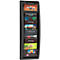 Porte-brochures mural Paperflow Quickfit, 5 cases au format A5, L 228 x P 95 x H 650 mm, polystyrène, noir
