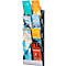 Porte-brochures mural - polystyrène - pour format A5 ou 1/3 A4