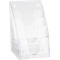 Porte-brochures - plastique - l. 195 x P 100 x H 252 mm - 4 compartiments pour format A5 - transparent