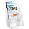 Porte-brochures - plastique - l. 232 x P 100 x H 318 mm - 3 compartiments pour format A4 - transparent