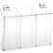 Porte brochures pour l'extérieur, transparent, pour format 3xDIN Lang, l. 360 x P 64 x H 290 mm