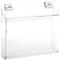 Porte brochures pour l'extérieur, transparent, pour format A4 paysage, l. 330 x P 75 x H 285 mm