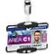 Porte-carte Durable Eco, pour 1 carte, 10 pièces, format portrait ou paysage, L 54 x H 87 mm, plastique recyclé, noir