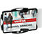 Porte-carte Durable Eco, pour 2 cartes, 10 pièces, format portrait ou paysage, L 54 x H 87 mm, plastique recyclé, noir