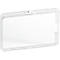 Porte-carte Durable PERMANENT, pour 1 carte au format vertical/transversal, mécanisme de sécurité, avec pattes de fixation, polycarbonate, transparent, 10 pièces