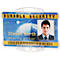 Porte-carte Durable, pour 1 carte au format vertical/transversal, avec pattes de fixation, L 92 x H 70 mm, polystyrène, transparent, 10 pièces