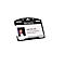 Porte-carte Tarifold, ouvert sur le devant, emplacement pour les doigts, L 90 x H 65 mm, plastique, noir, 10 pièces