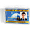Porte-cartes Durable HARTBOX, pour 2 cartes au format vertical/transversal, découpe au pouce, pattes de fixation, L 101 x H 71 mm, polystyrène, transparent, 10 pièces