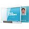 Porte-cartes Pushbox Mono Durable, pour 1 carte, fonction coulissante pratique, 10 p.