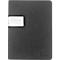 Porte-clés JSA Luzon, format A4, 28 porte-clés amovibles avec pochettes d'inscription, 2 pochettes pour stylos, L 285 x P 40 x H 385 mm, RPET, noir