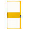 Porte coulissante, pour système de cloison grillagée, l. 1110 x H 2110 mm, jaune