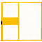 Porte coulissante, pour système de cloison grillagée, L 2238 x H 2110 mm, jaune