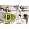 Porte-documents Durable, format A4 vertical et horizontal, autocollant grâce à 3 bandes adhésives au dos, aide à l'insertion, gris anthracite, PP, 5 pièces