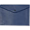 Porte-documents FolderSys, fermeture à pression noire, polypropylène, format A4, bleu, 10 pièces