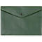 Porte-documents FolderSys, fermeture à pression noire, polypropylène, format A4, vert, 10 pièces
