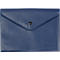 Porte-documents FolderSys, fermeture à pression noire, polypropylène, format A5, bleu, 10 pièces