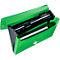 Porte-documents Leitz® Recycle, A4, jusqu'à 250 feuilles, 5 compartiments &amp; pochette de rangement, opaque, 100 % recyclable, Ange Bleu, plastique, vert