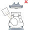 Porte-documents Q-doc 515, verre acrylique transparent