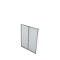 Porte en verre X-TIME WORK, 3 HC, satiné, cadre en alu, l. 860 x P 5 x H 1280 mm