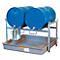 Porte-fûts type 800 variante 1 CEMO, avec support de fûts et bac de récupération, pour 2 fûts de 200 L
