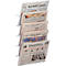 Porte-journaux - l. 400 x H 700 mm - 5 compartiments