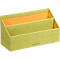 Porte-lettres Rhodia, 2 compartiments, avec séparateur, similicuir, 250 x 100 x 140 mm, vert anis