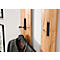Porte-manteaux 3728 - MDF mélaminé - l. 150 x P 30 x H 1700 mm,- 3 crochets rabattables - chêne