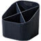 Porte-plume HAN Karma, 4 compartiments de hauteur différente, L 111 x H 105 x P 111 mm, plastique recyclé, noir