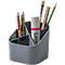 Porte-plume HAN Karma, 4 compartiments de hauteurs différentes, L 111 x H 105 x P 111 mm, plastique recyclé, gris