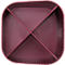 Porte-plume HAN Karma, 4 compartiments de hauteurs différentes, L 111 x H 105 x P 111 mm, plastique recyclé, rouge