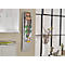 Porte-prospectus mural, l. 310 x P 100 x H 1020 mm, pour tous les formats, alu blanc, métal