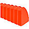 Porte-revues 2476 LEITZ®, l. de la tranche 70 mm, polystyrène, 6 p., rouge clair