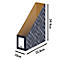 Porte-revues BANKERS BOX® Décor, carton certifié FSC®, L 237 x l 106 x H 303 mm, pour formats A4, bleu nuit, 5 pièces