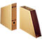Porte-revues Premium 6083 - en carton recyclé FSC - dos 77 mm - brun - 10 pièces
