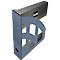 Porte-revues "The Green Bridge" Helit, en plastique recyclé, pour formats A4-C4, dos 78 mm, bleu, 4 pièces