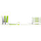 Porte-revues WOW Duo Color Leitz, blanc/vert