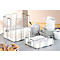 Porte-serviettes WIRE, pour env. 50 serviettes, dimensions 330 x 330 mm, L 190 x l 190 x H 65 mm, acier inoxydable chromé