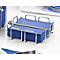 Porte-serviettes WIRE, pour env. 50 serviettes, dimensions 330 x 330 mm, L 190 x l 190 x H 65 mm, acier inoxydable chromé