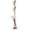 Portemanteau Easycloth, en bois massif, avec porte-parapluie, noir