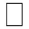 Cadre noir, rectangulaire, sur fond blanc.