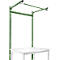Portique av. contrefort, Poste de travail modulaire STANDARD table de travail/établi UNIVERSAL/PROFI, 1250 mm, vert réséda