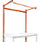 Portique av. contrefort, Poste de travail modulaire STANDARD table de travail/établi UNIVERSAL/PROFI, 1500 mm, rouge orangé