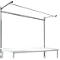 Portique av. contrefort, Poste de travail modulaire STANDARD table de travail/établi UNIVERSAL/PROFI, 2000 mm, alu argent