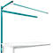 Portique av. contrefort, table d'extension SPEZIAL table de travail/établi UNIVERSAL/PROFI, 1750 mm, turquoise