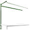 Portique av. contrefort, table d'extension SPEZIAL table de travail/établi UNIVERSAL/PROFI, 2000 mm, vert réséda