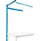 Portique av. contrefort, table d'extension STANDARD table travail/établi UNIVERSAL/PROFI, 1250 mm, bleu clair